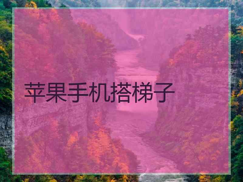 苹果手机搭梯子