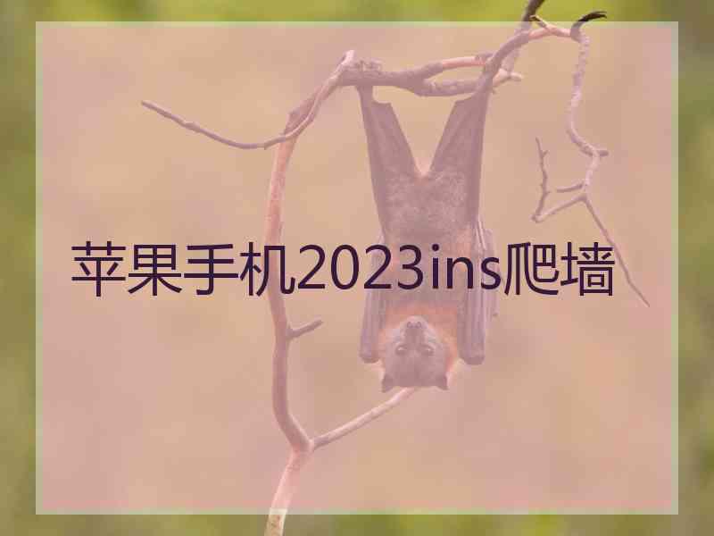 苹果手机2023ins爬墙