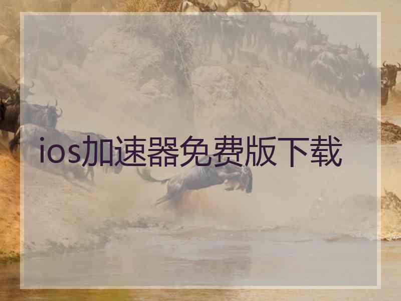 ios加速器免费版下载