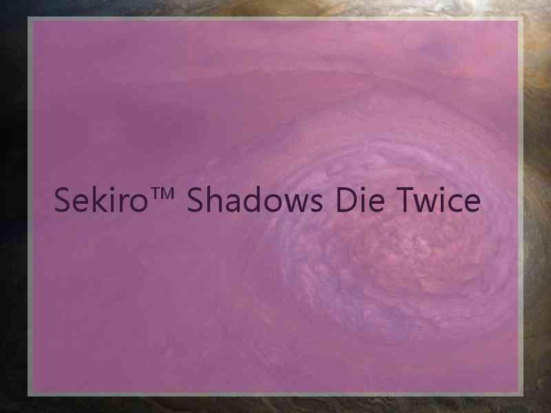 Sekiro™ Shadows Die Twice