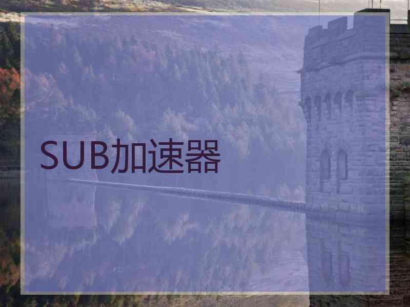 SUB加速器