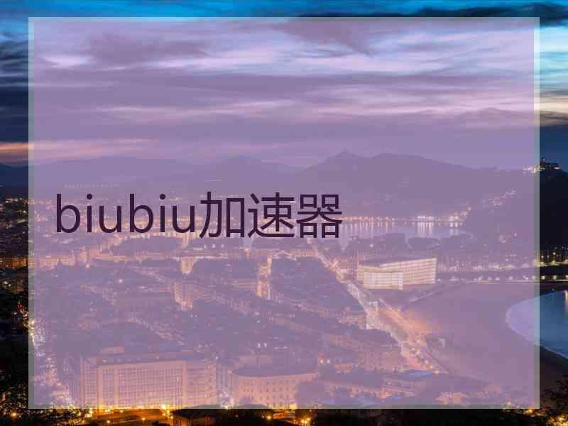 biubiu加速器