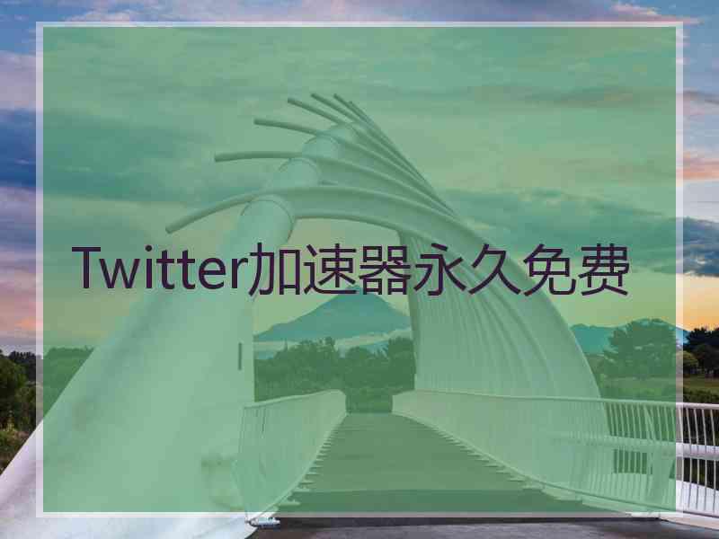 Twitter加速器永久免费