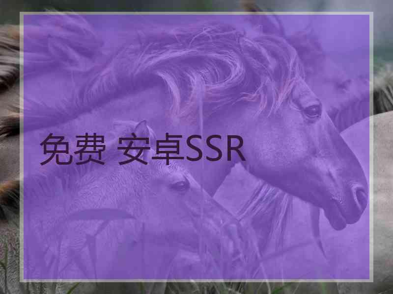 免费 安卓SSR