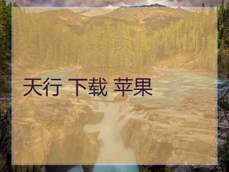 天行 下载 苹果