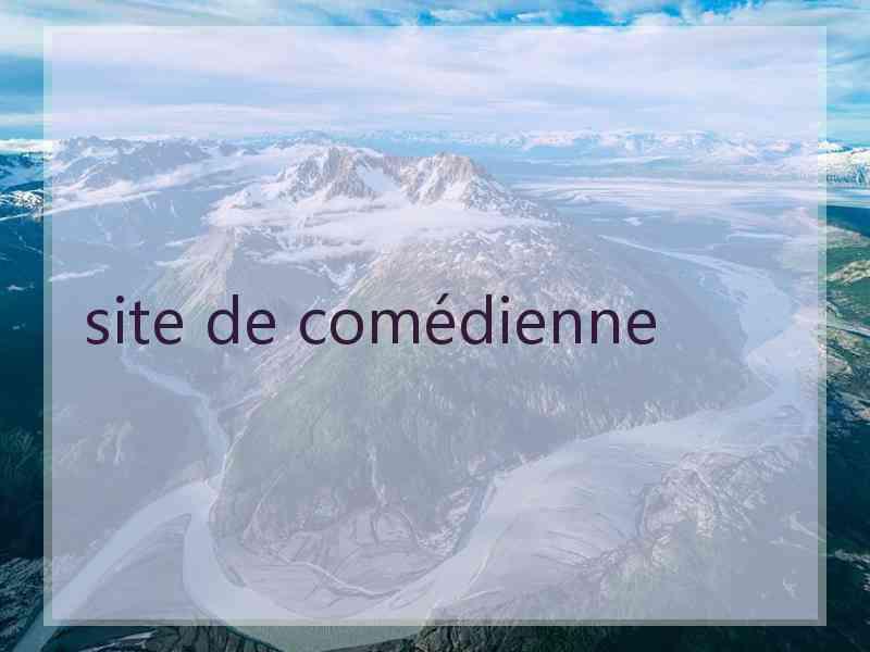 site de comédienne