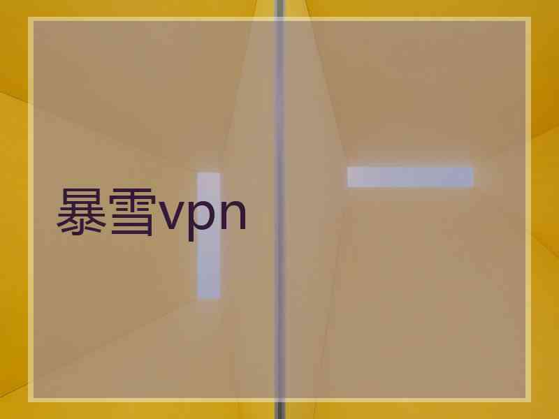 暴雪vpn