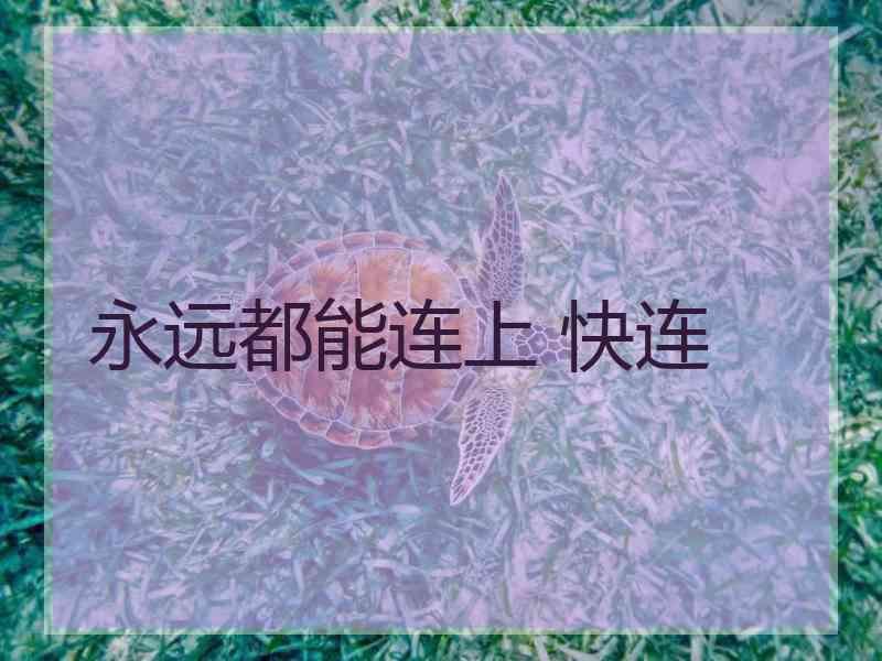 永远都能连上 快连