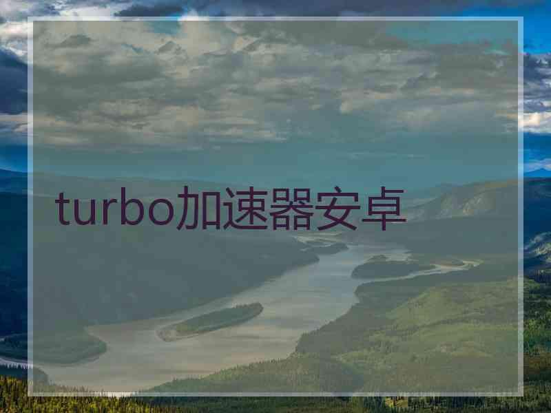 turbo加速器安卓