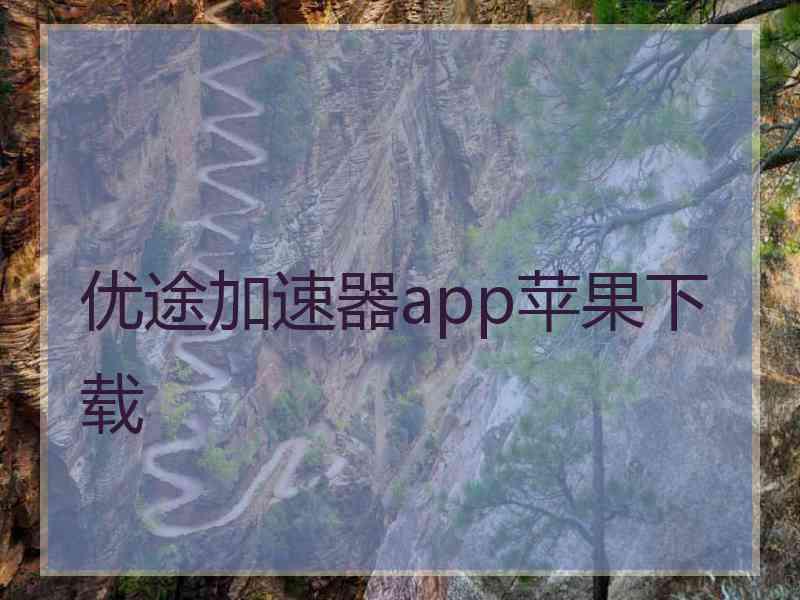 优途加速器app苹果下载