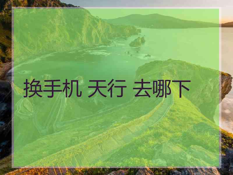 换手机 天行 去哪下