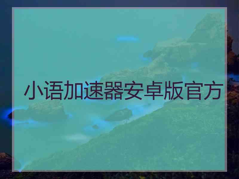 小语加速器安卓版官方