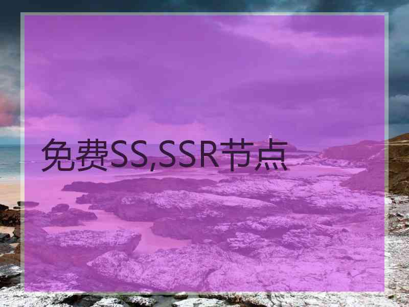 免费SS,SSR节点