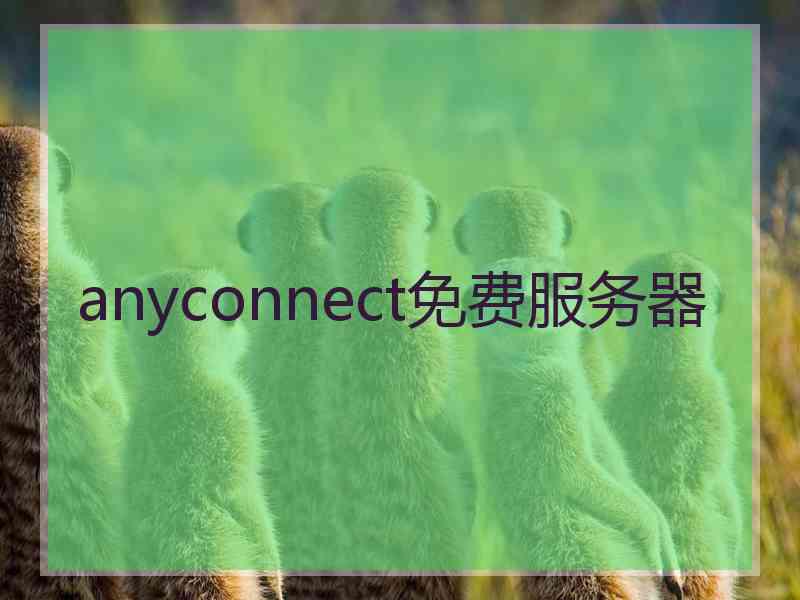 anyconnect免费服务器