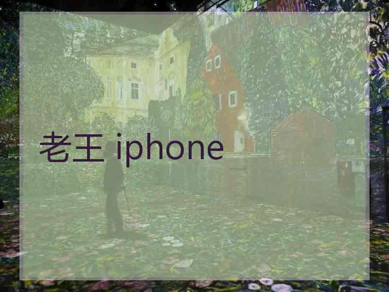 老王 iphone