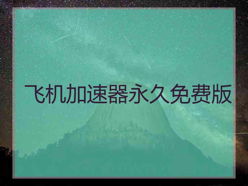 飞机加速器永久免费版