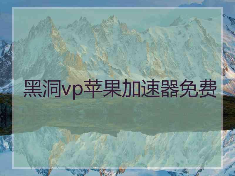 黑洞vp苹果加速器免费